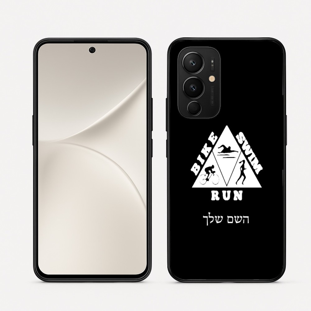 כיסוי בעיצוב אישי עם השם שלך לדגם - Realme 16 Pro 5G בעיצוב טריאתלון