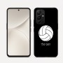 כיסוי בעיצוב אישי עם השם שלך לדגם - Realme 16 Pro 5G בעיצוב כדור כדורעף