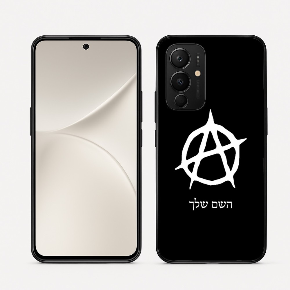 כיסוי בעיצוב אישי עם השם שלך לדגם - Realme 16 Pro 5G בעיצוב אנרכיה