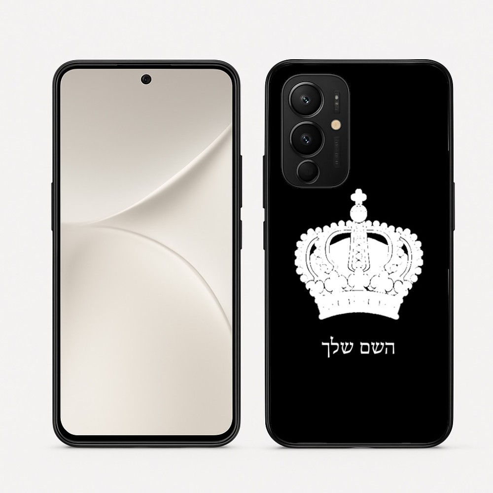 כיסוי בעיצוב אישי עם השם שלך לדגם - Realme 16 Pro 5G בעיצוב כתר מלכותי