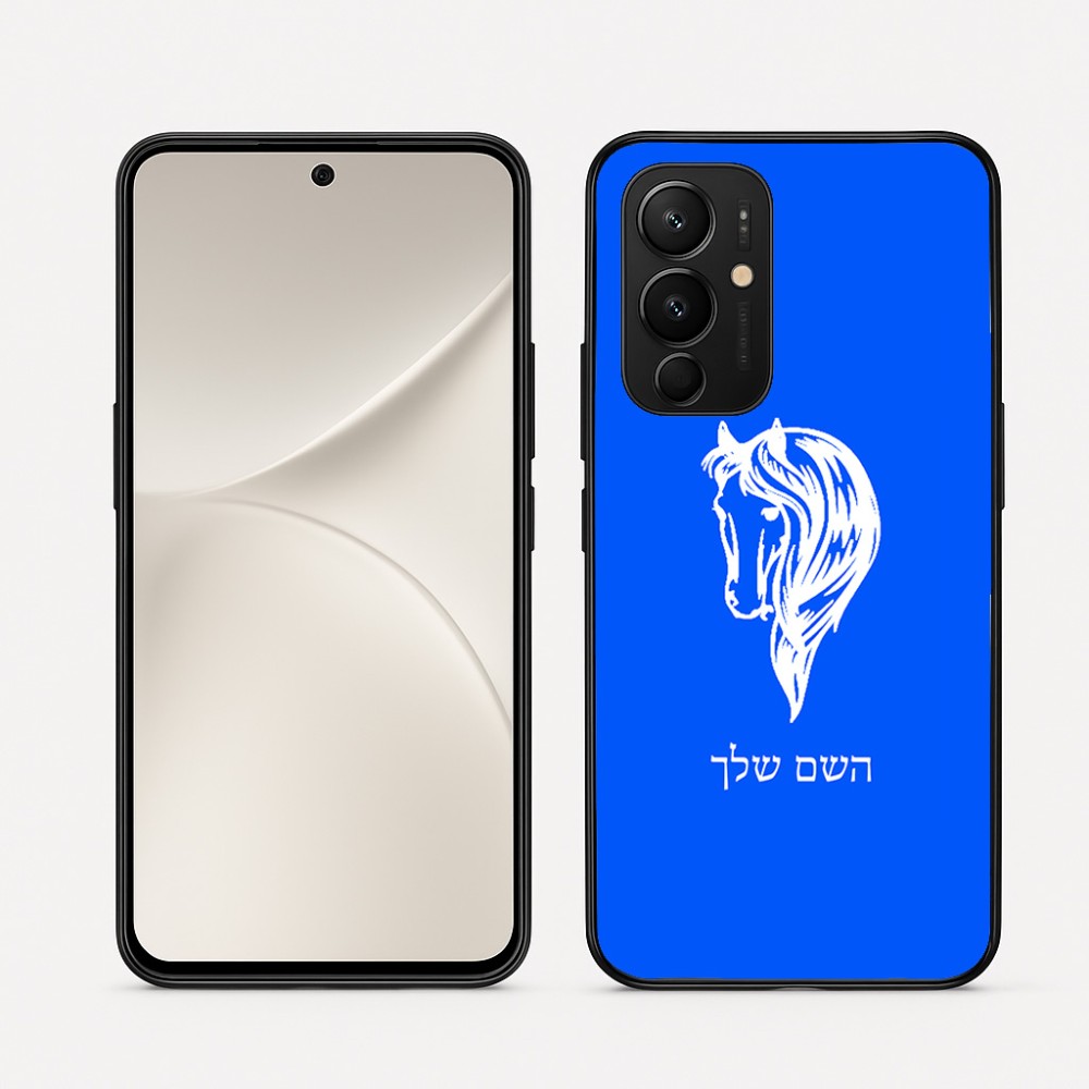 כיסוי בעיצוב אישי עם השם שלך לדגם - Realme 16 Pro 5G בעיצוב ראש סוס
