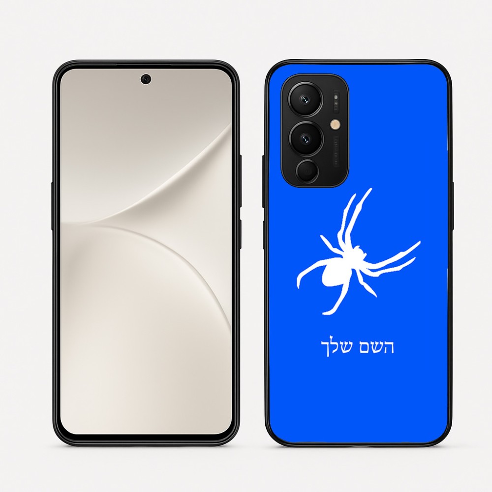 כיסוי בעיצוב אישי עם השם שלך לדגם - Realme 16 Pro 5G בעיצוב עכביש