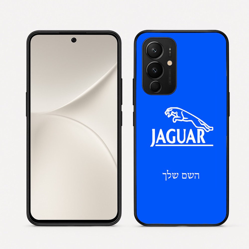 כיסוי בעיצוב אישי עם השם שלך לדגם - Realme 16 Pro 5G בעיצוב יגואר