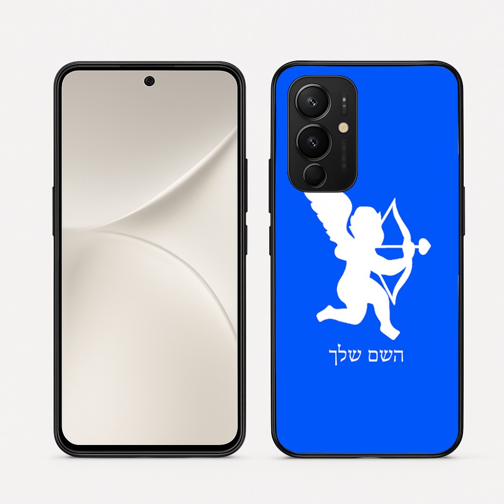 כיסוי בעיצוב אישי עם השם שלך לדגם - Realme 16 Pro 5G בעיצוב קופידון