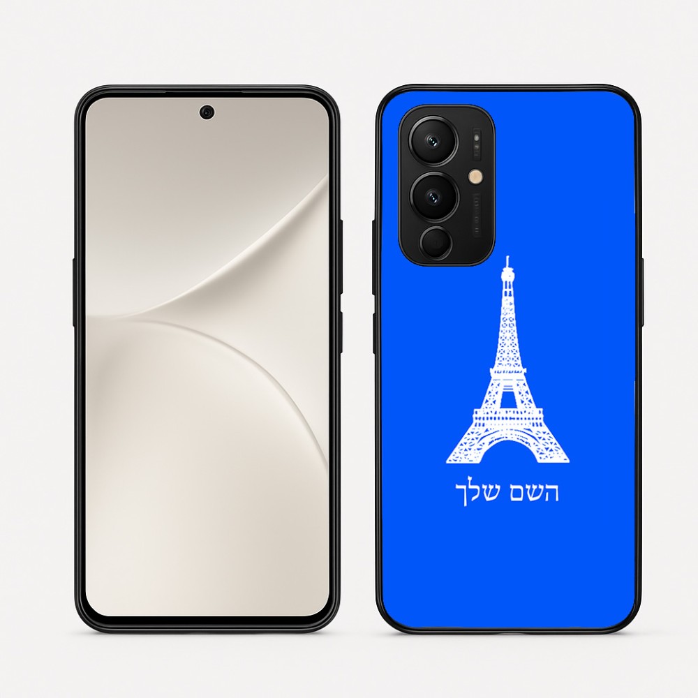 כיסוי בעיצוב אישי עם השם שלך לדגם - Realme 16 Pro 5G בעיצוב מגדל אייפל