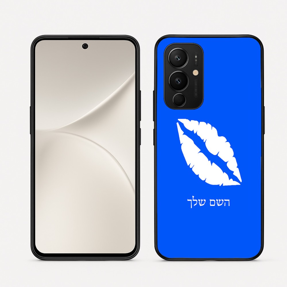 כיסוי בעיצוב אישי עם השם שלך לדגם - Realme 16 Pro 5G בעיצוב שפתיים - נשיקה