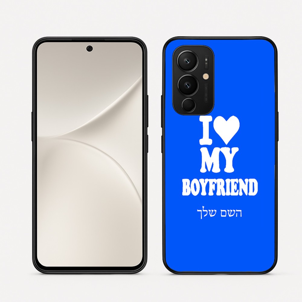 כיסוי בעיצוב אישי עם השם שלך לדגם - Realme 16 Pro 5G בעיצוב אוהבת את החבר שלי