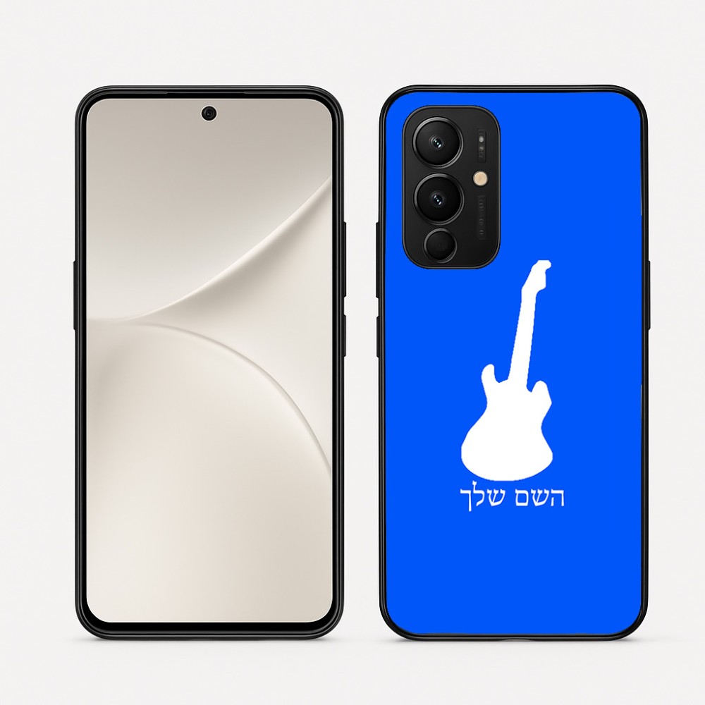 כיסוי בעיצוב אישי עם השם שלך לדגם - Realme 16 Pro 5G בעיצוב גיטרה