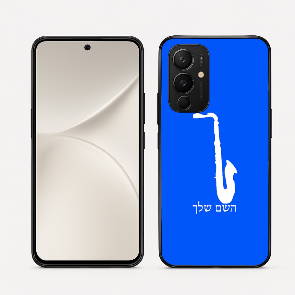 כיסוי בעיצוב אישי עם השם שלך לדגם - Realme 16 Pro 5G בעיצוב סקסופון