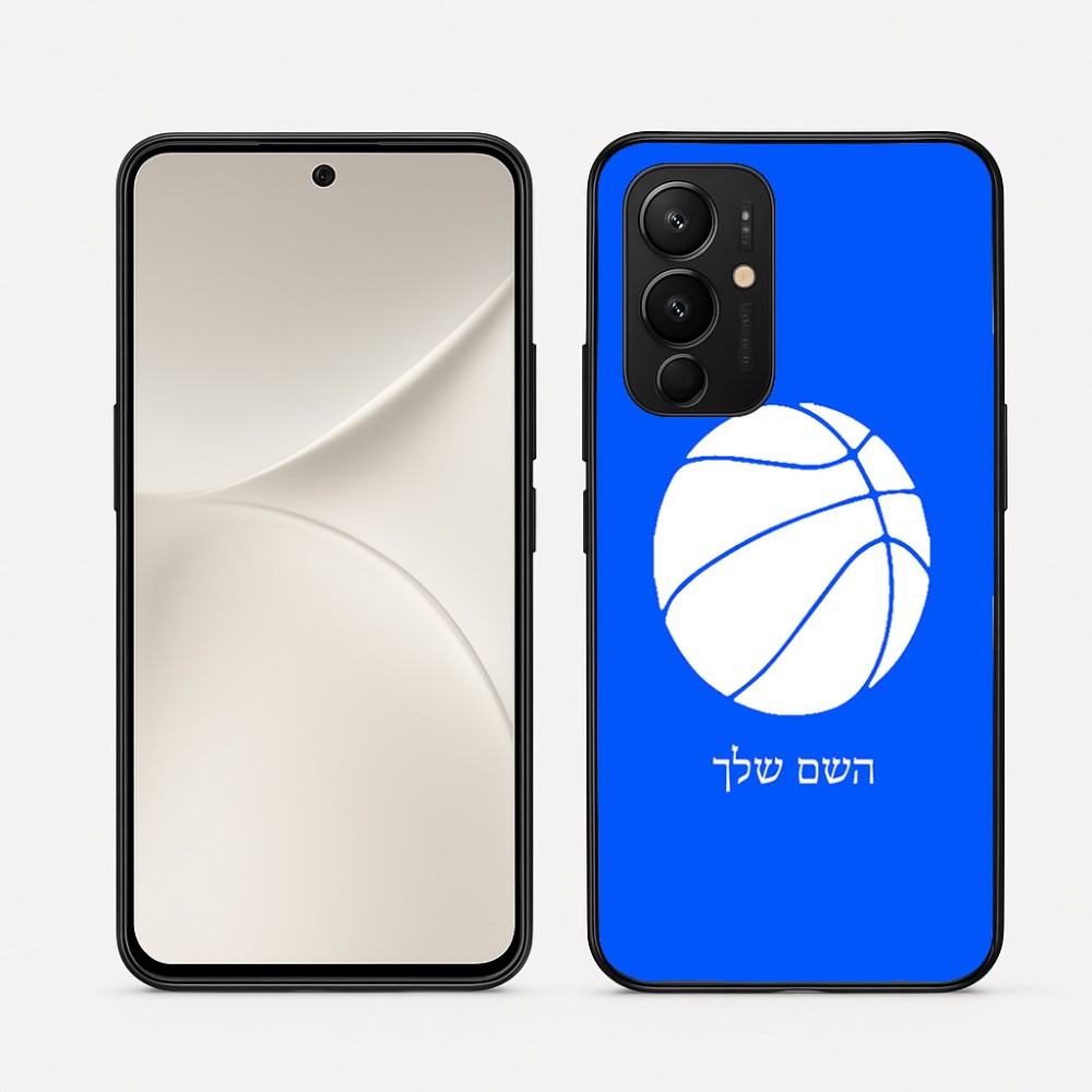 כיסוי בעיצוב אישי עם השם שלך לדגם - Realme 16 Pro 5G בעיצוב כדורסל