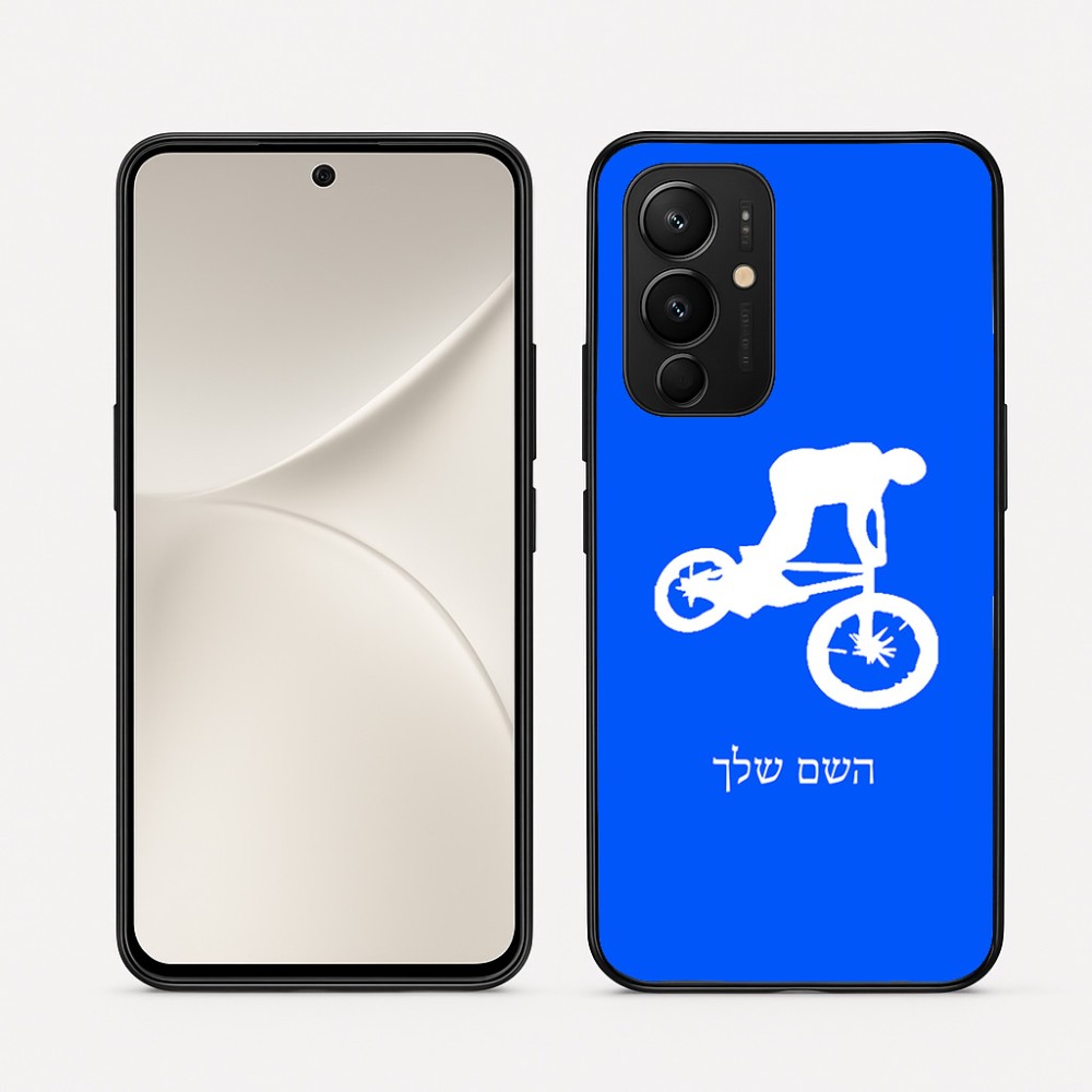כיסוי בעיצוב אישי עם השם שלך לדגם - Realme 16 Pro 5G בעיצוב רוכב אופניים