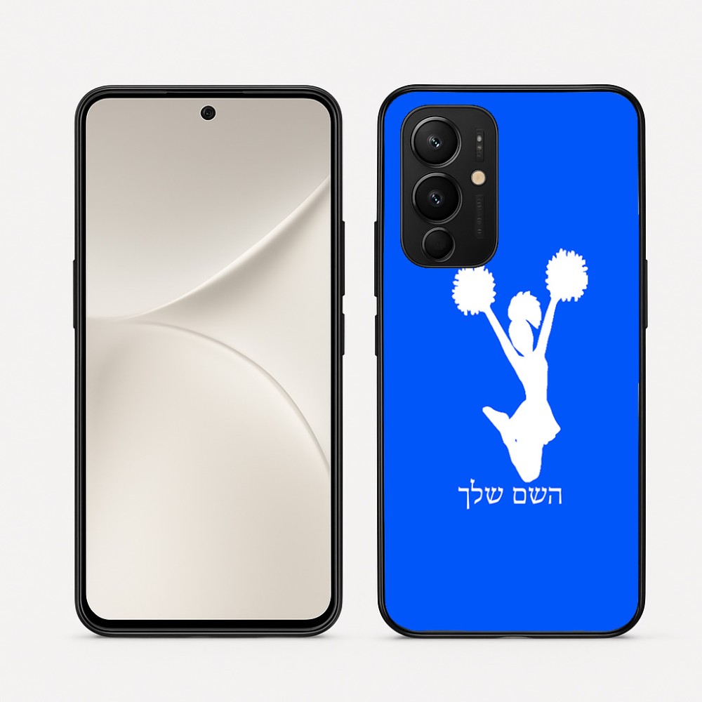 כיסוי בעיצוב אישי עם השם שלך לדגם - Realme 16 Pro 5G בעיצוב מעודדת