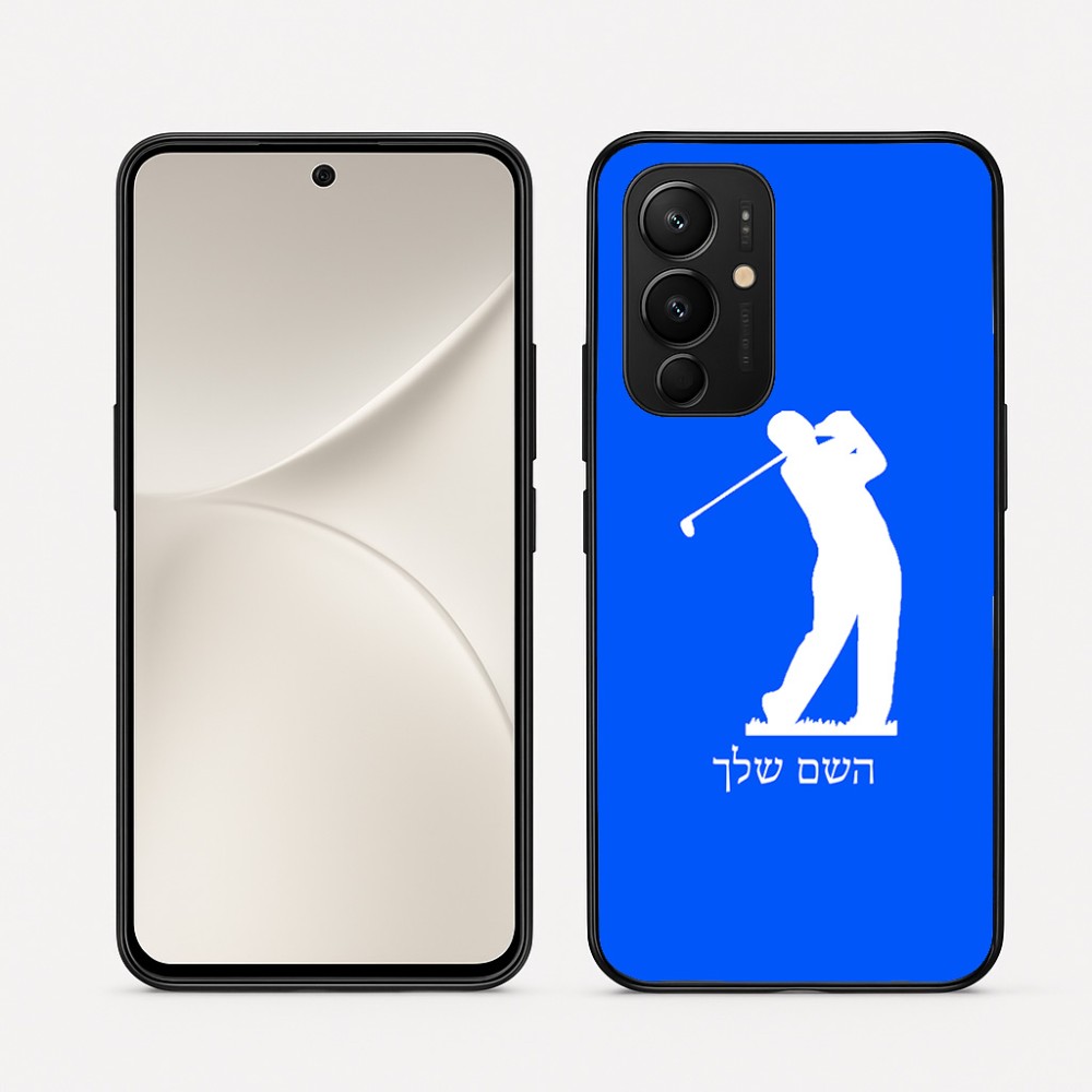 כיסוי בעיצוב אישי עם השם שלך לדגם - Realme 16 Pro 5G בעיצוב שחקן גולף