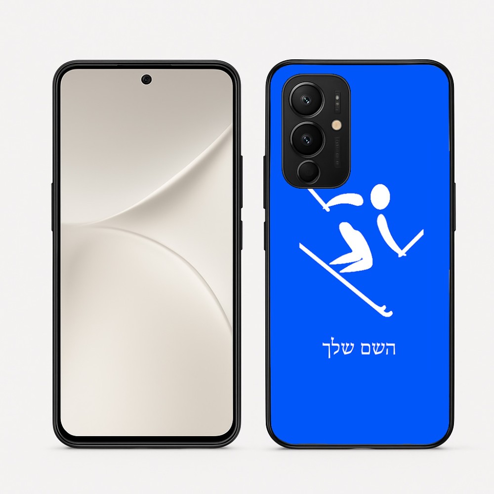 כיסוי בעיצוב אישי עם השם שלך לדגם - Realme 16 Pro 5G בעיצוב סקי אולימפי