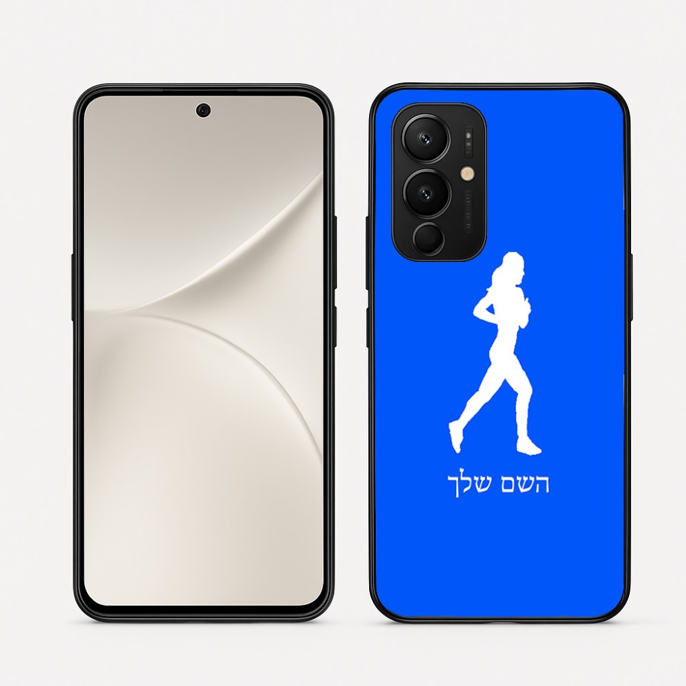 כיסוי בעיצוב אישי עם השם שלך לדגם - Realme 16 Pro 5G בעיצוב רץ רץ אישה