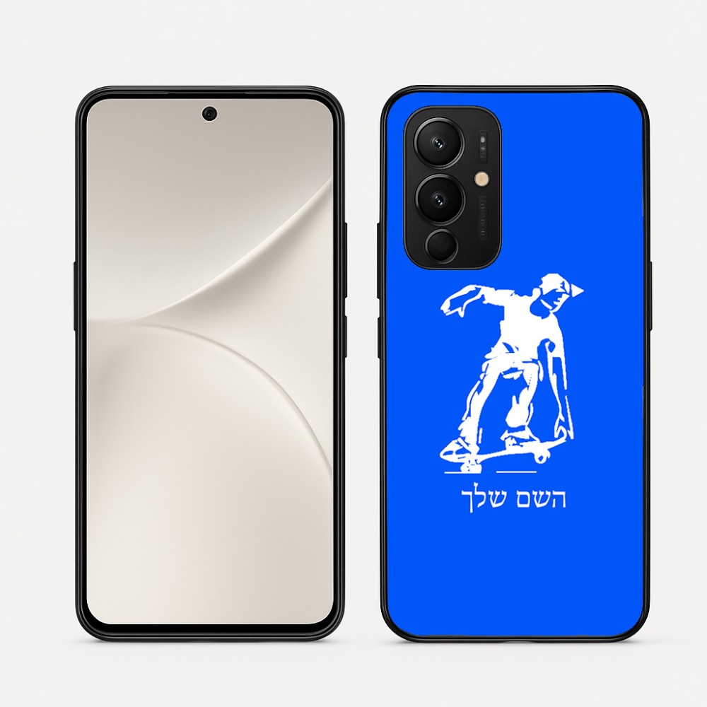 כיסוי בעיצוב אישי עם השם שלך לדגם - Realme 16 Pro 5G בעיצוב ילד סקייטבורד