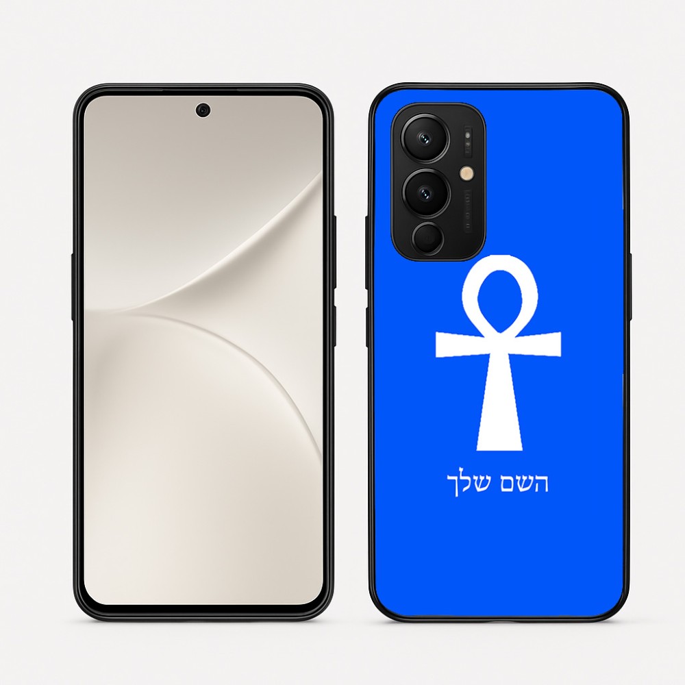 כיסוי בעיצוב אישי עם השם שלך לדגם - Realme 16 Pro 5G בעיצוב אנק - מפתח החיים המצרי