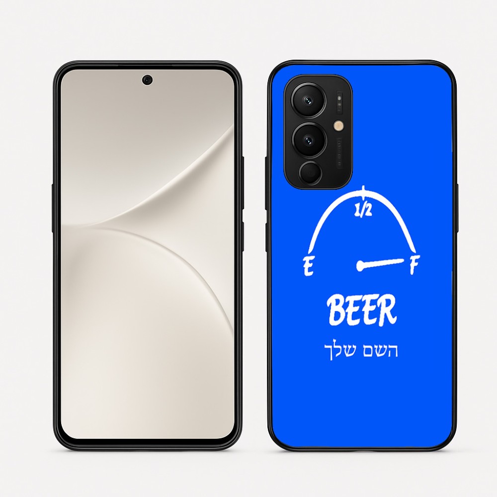 כיסוי בעיצוב אישי עם השם שלך לדגם - Realme 16 Pro 5G בעיצוב מיכל של בירה
