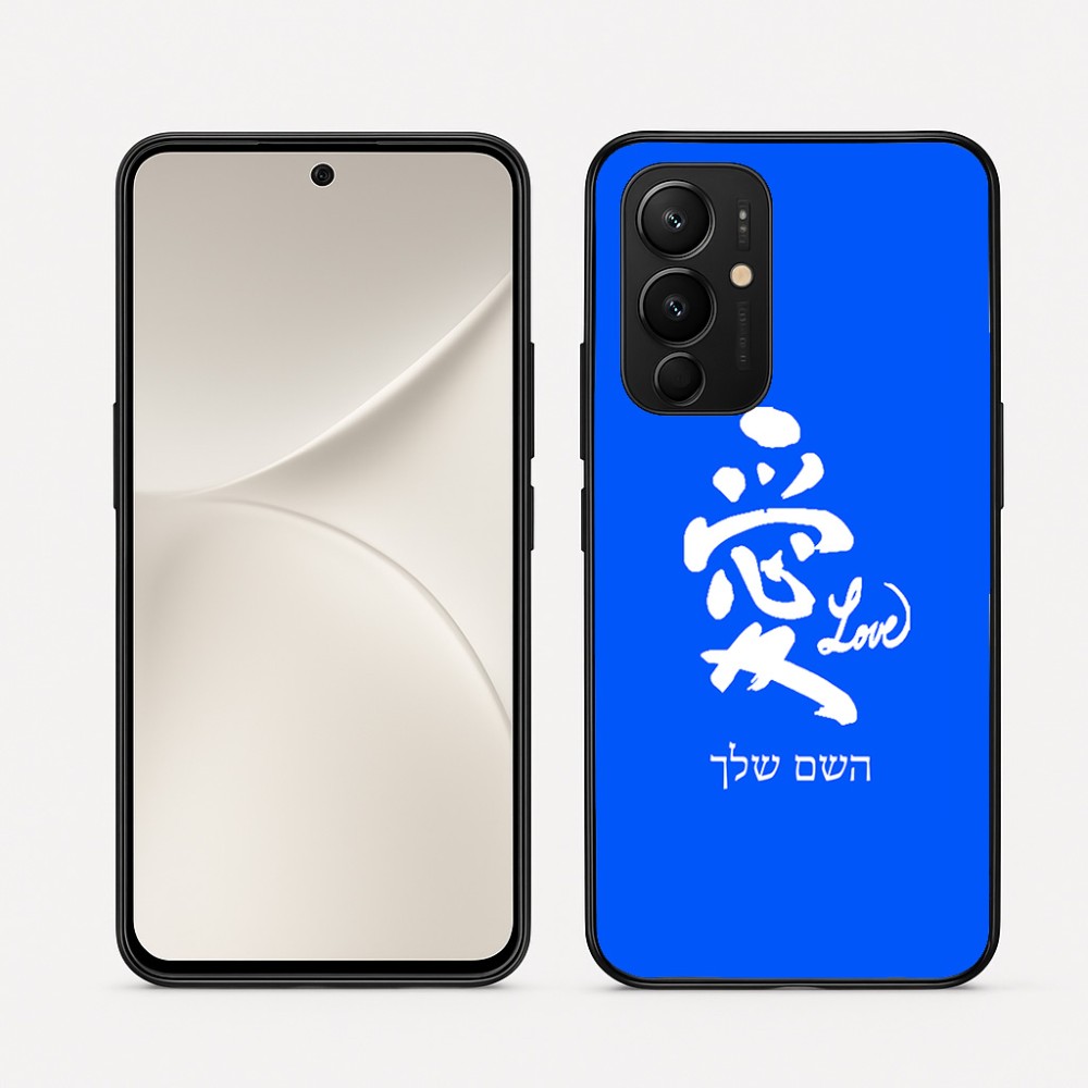כיסוי בעיצוב אישי עם השם שלך לדגם - Realme 16 Pro 5G בעיצוב אהבה באותיות יפניות