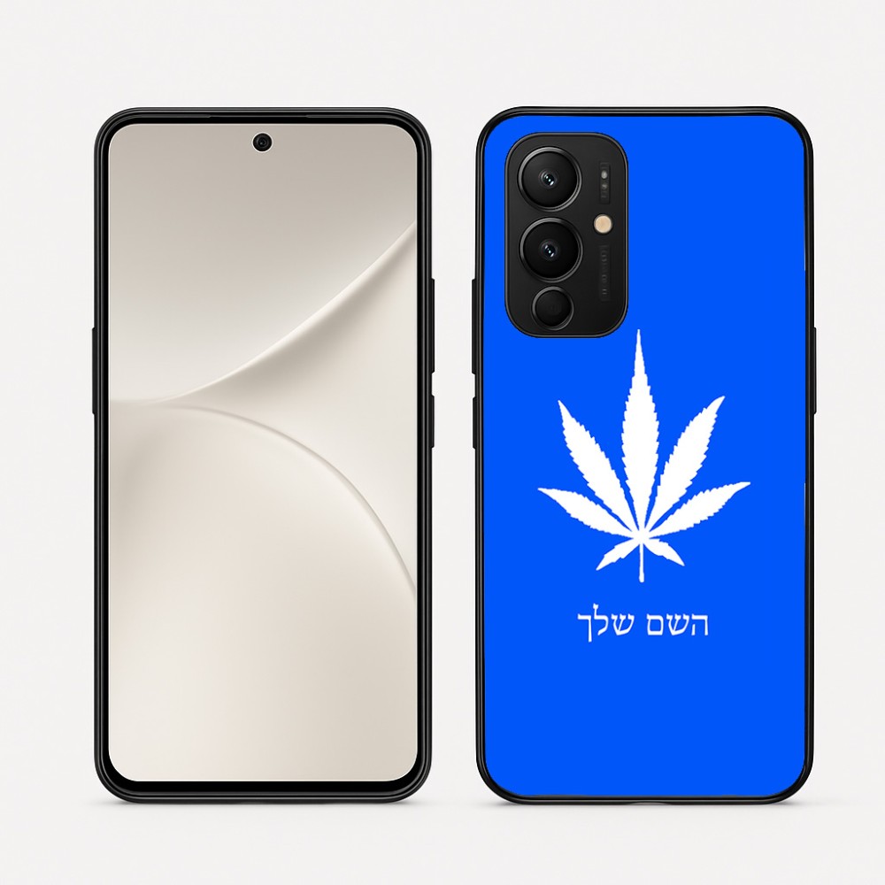 כיסוי בעיצוב אישי עם השם שלך לדגם - Realme 16 Pro 5G בעיצוב עלה מריחואנה - גראס