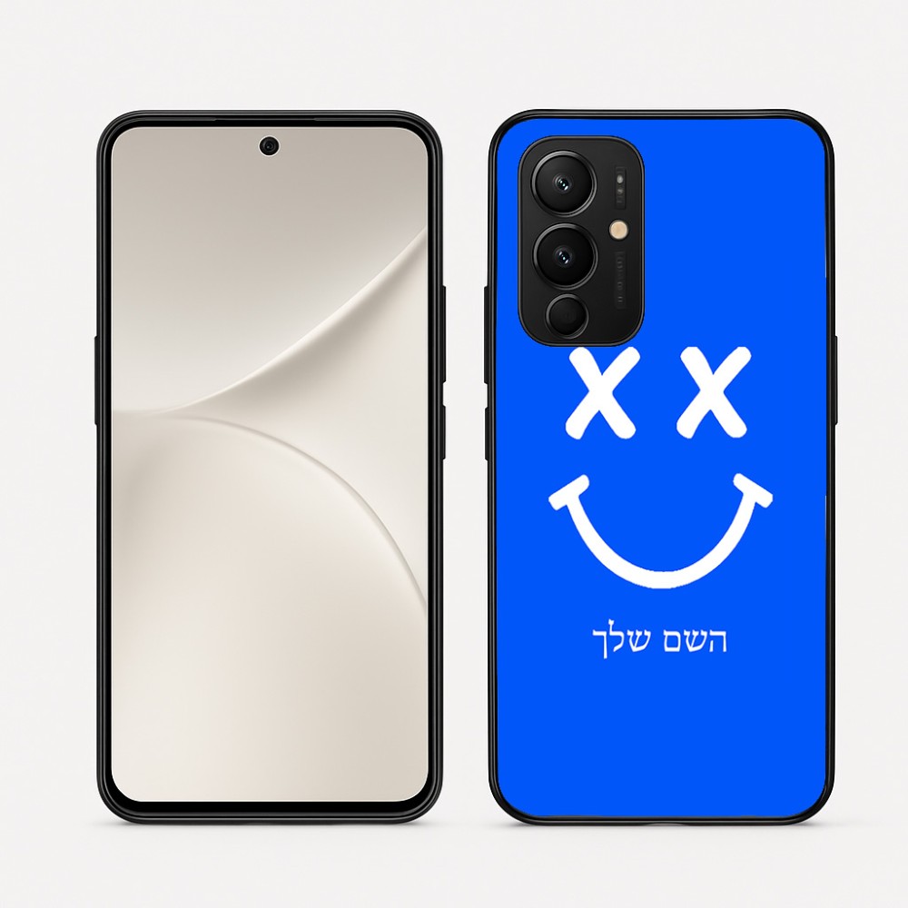 כיסוי בעיצוב אישי עם השם שלך לדגם - Realme 16 Pro 5G בעיצוב סמיילי