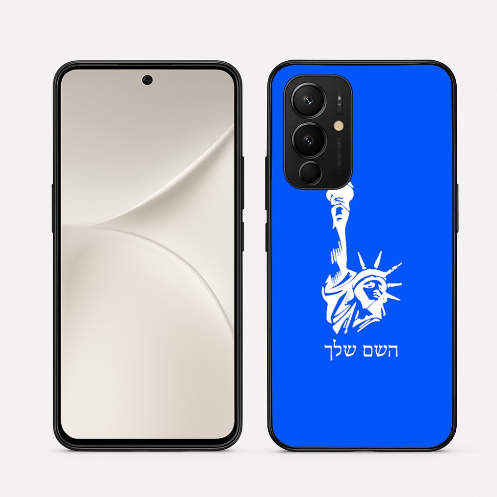 כיסוי בעיצוב אישי עם השם שלך לדגם - Realme 16 Pro 5G בעיצוב פסל החירות