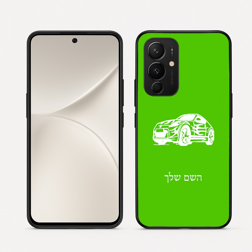 כיסוי בעיצוב אישי עם השם שלך לדגם - Realme 16 Pro 5G בעיצוב מכונית