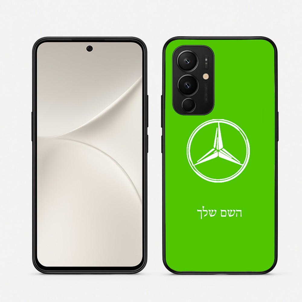 כיסוי בעיצוב אישי עם השם שלך לדגם - Realme 16 Pro 5G בעיצוב מרצדס-בנץ