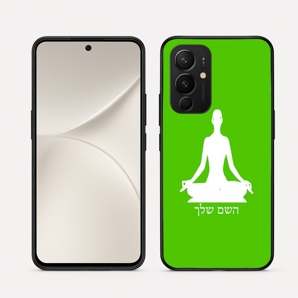 כיסוי בעיצוב אישי עם השם שלך לדגם - Realme 16 Pro 5G בעיצוב אימון יוגה