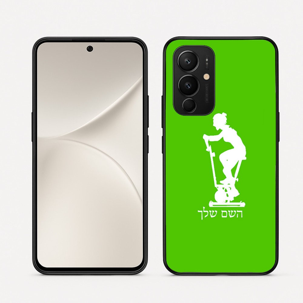 כיסוי בעיצוב אישי עם השם שלך לדגם - Realme 16 Pro 5G בעיצוב אימון ספינינג - אישה