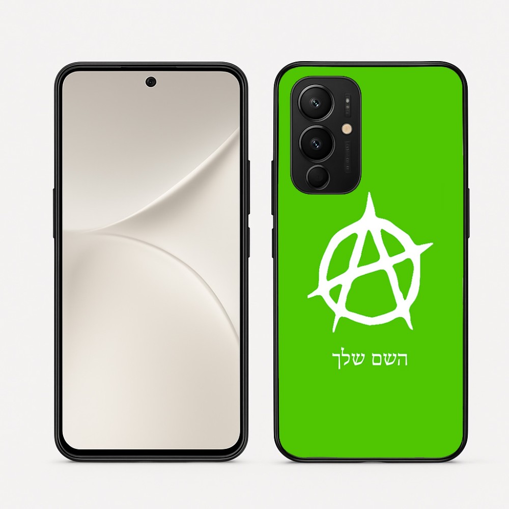 כיסוי בעיצוב אישי עם השם שלך לדגם - Realme 16 Pro 5G בעיצוב אנרכיה