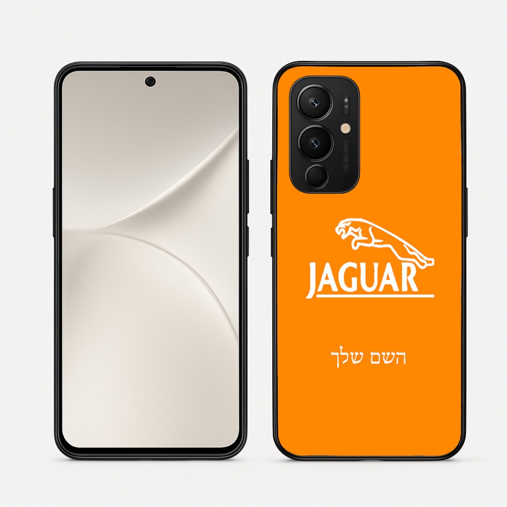 כיסוי בעיצוב אישי עם השם שלך לדגם - Realme 16 Pro 5G בעיצוב יגואר