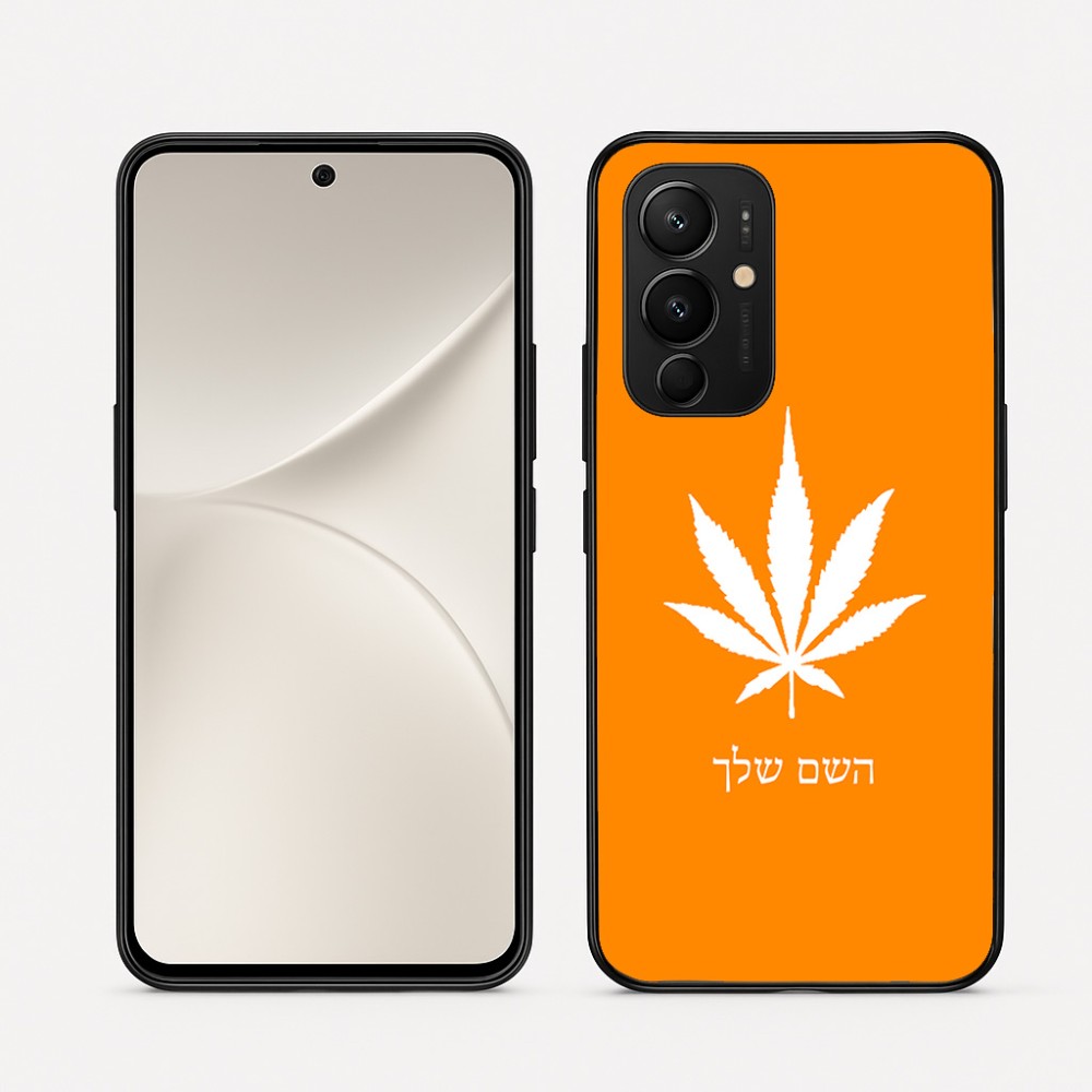 כיסוי בעיצוב אישי עם השם שלך לדגם - Realme 16 Pro 5G בעיצוב עלה מריחואנה - גראס