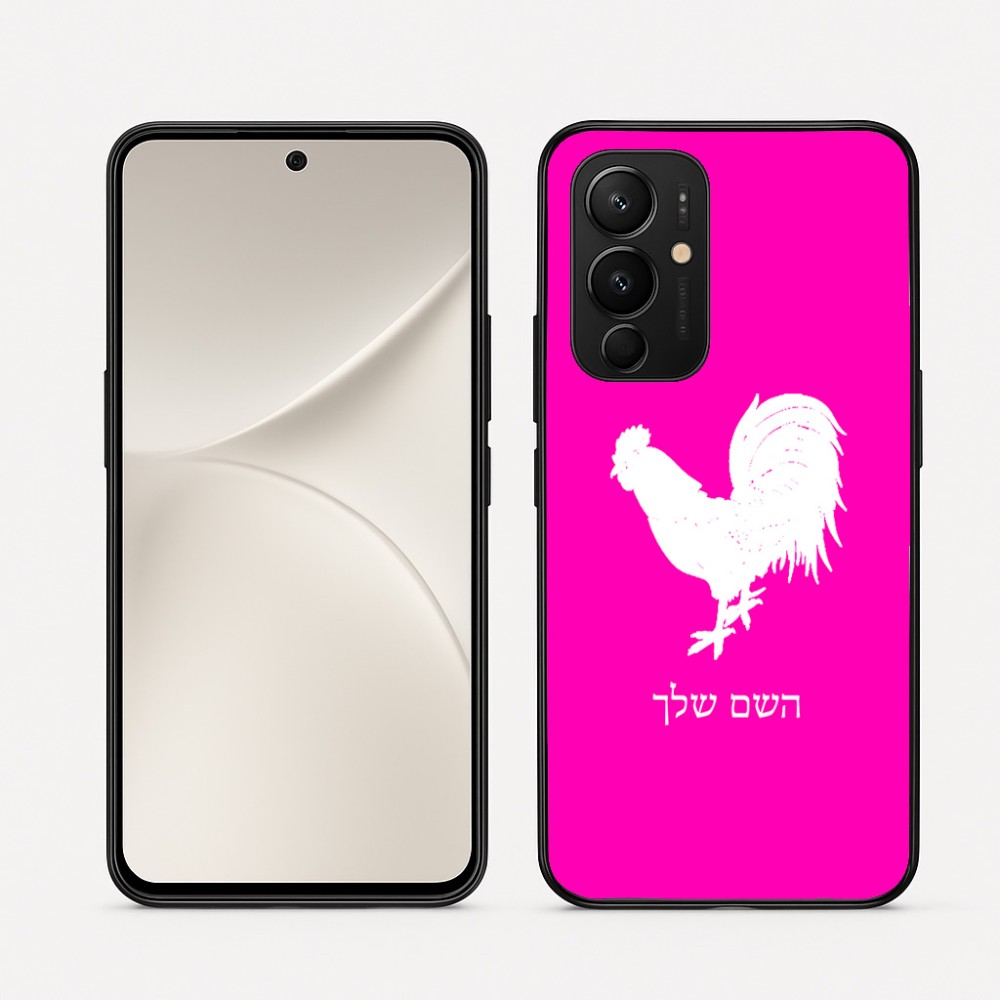 כיסוי בעיצוב אישי עם השם שלך לדגם - Realme 16 Pro 5G בעיצוב תרנגול