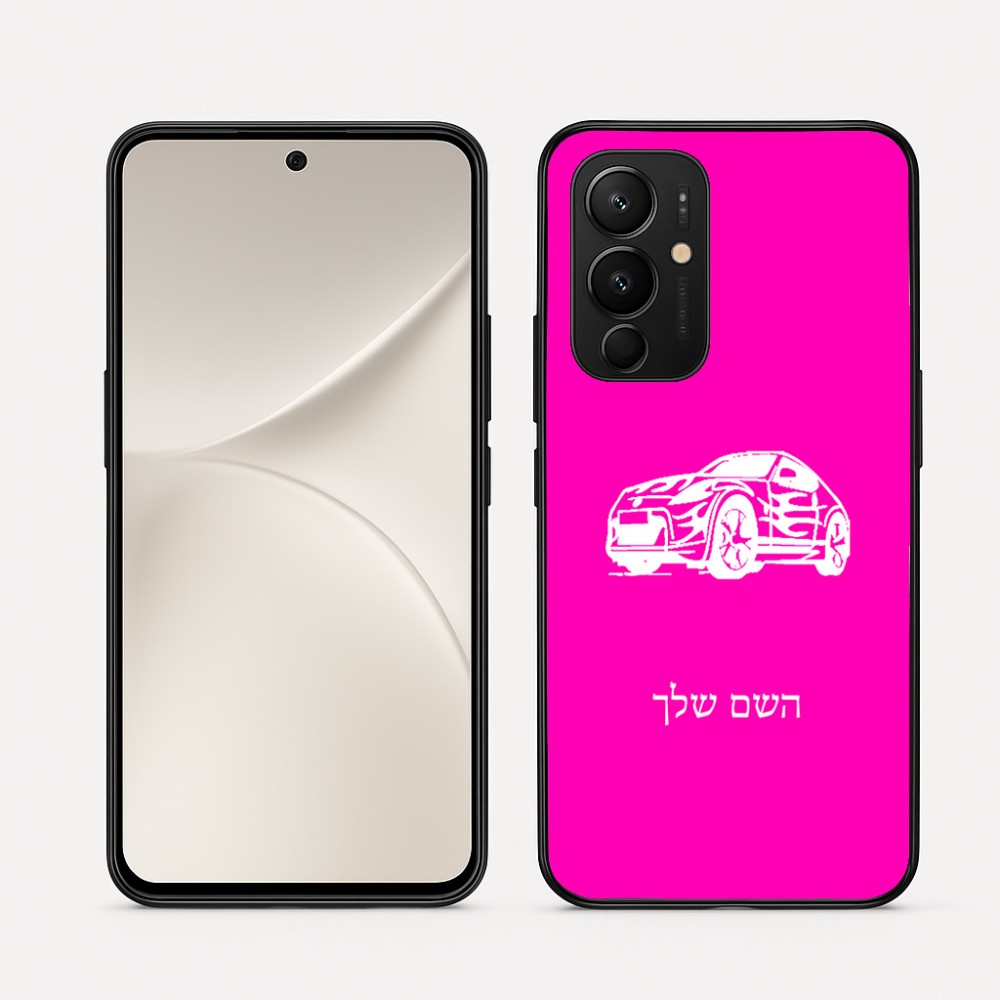 כיסוי בעיצוב אישי עם השם שלך לדגם - Realme 16 Pro 5G בעיצוב מכונית