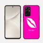 כיסוי בעיצוב אישי עם השם שלך לדגם - Realme 16 Pro 5G בעיצוב שפתיים - נשיקה