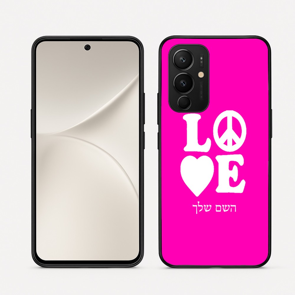כיסוי בעיצוב אישי עם השם שלך לדגם - Realme 16 Pro 5G בעיצוב אהבה
