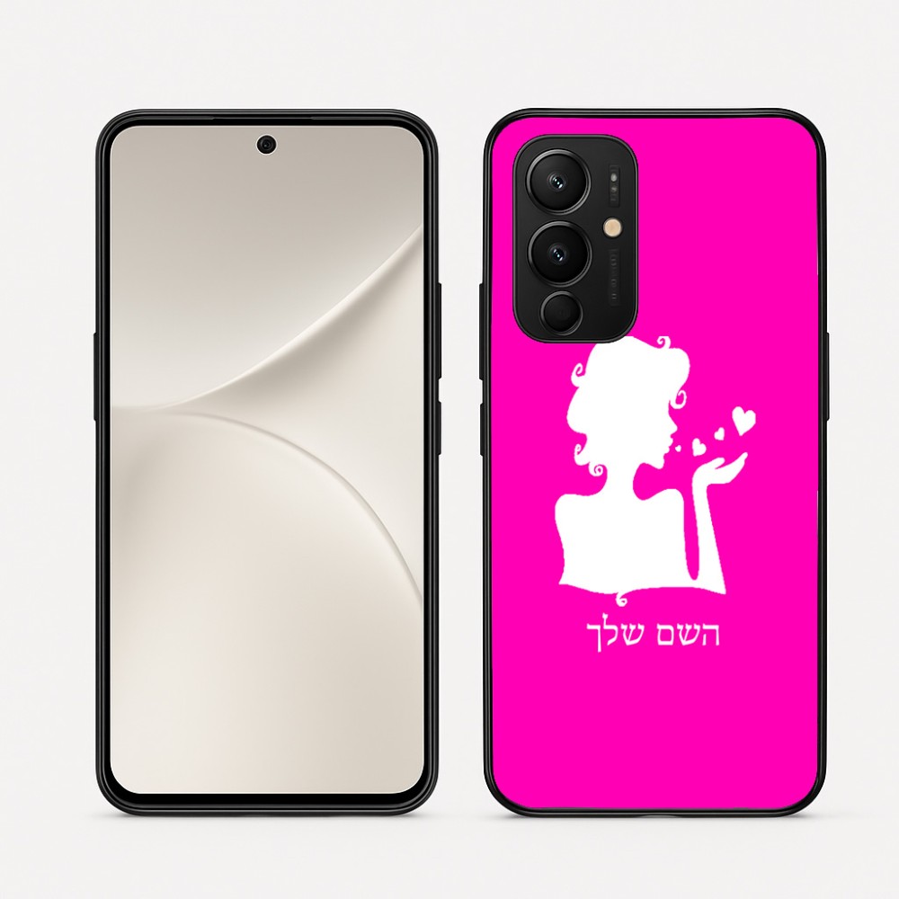 כיסוי בעיצוב אישי עם השם שלך לדגם - Realme 16 Pro 5G בעיצוב אהבת נשים