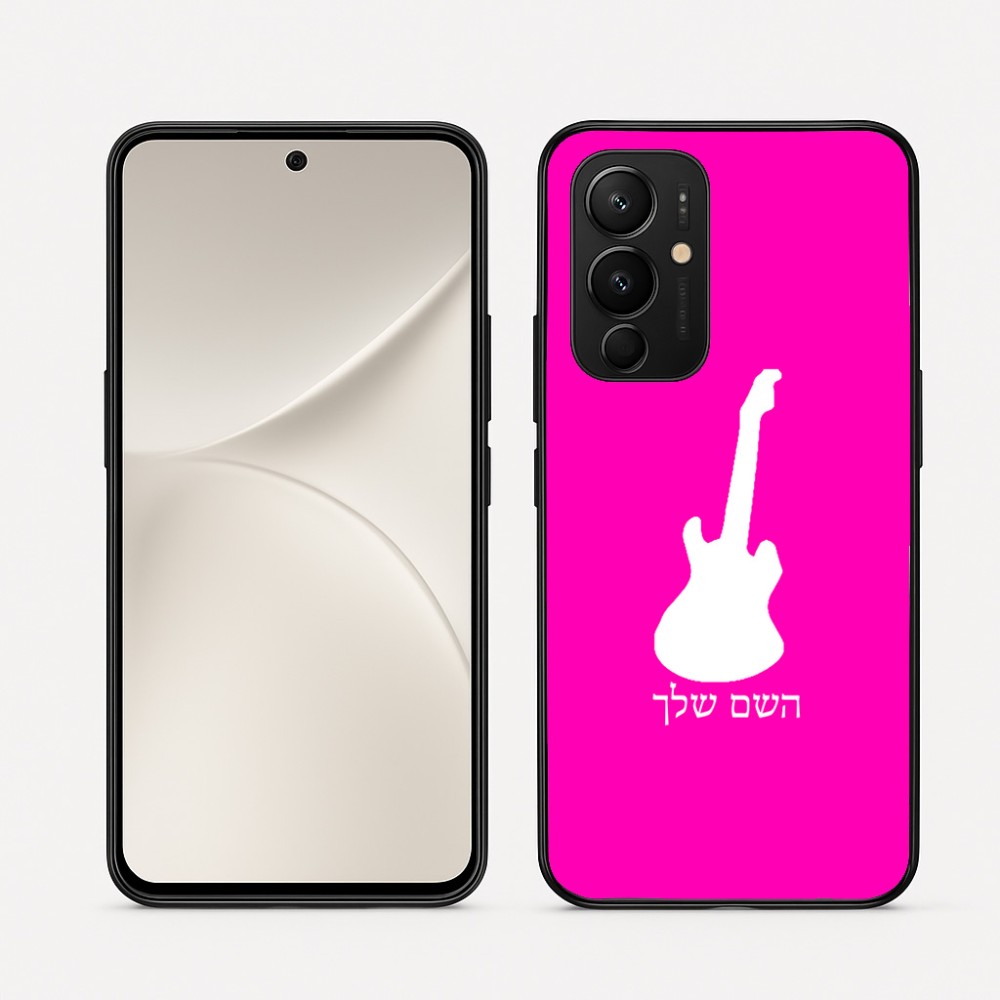 כיסוי בעיצוב אישי עם השם שלך לדגם - Realme 16 Pro 5G בעיצוב גיטרה