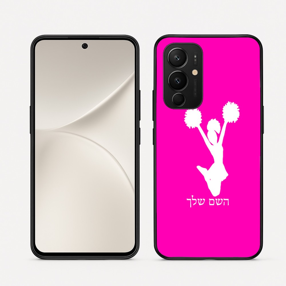 כיסוי בעיצוב אישי עם השם שלך לדגם - Realme 16 Pro 5G בעיצוב מעודדת