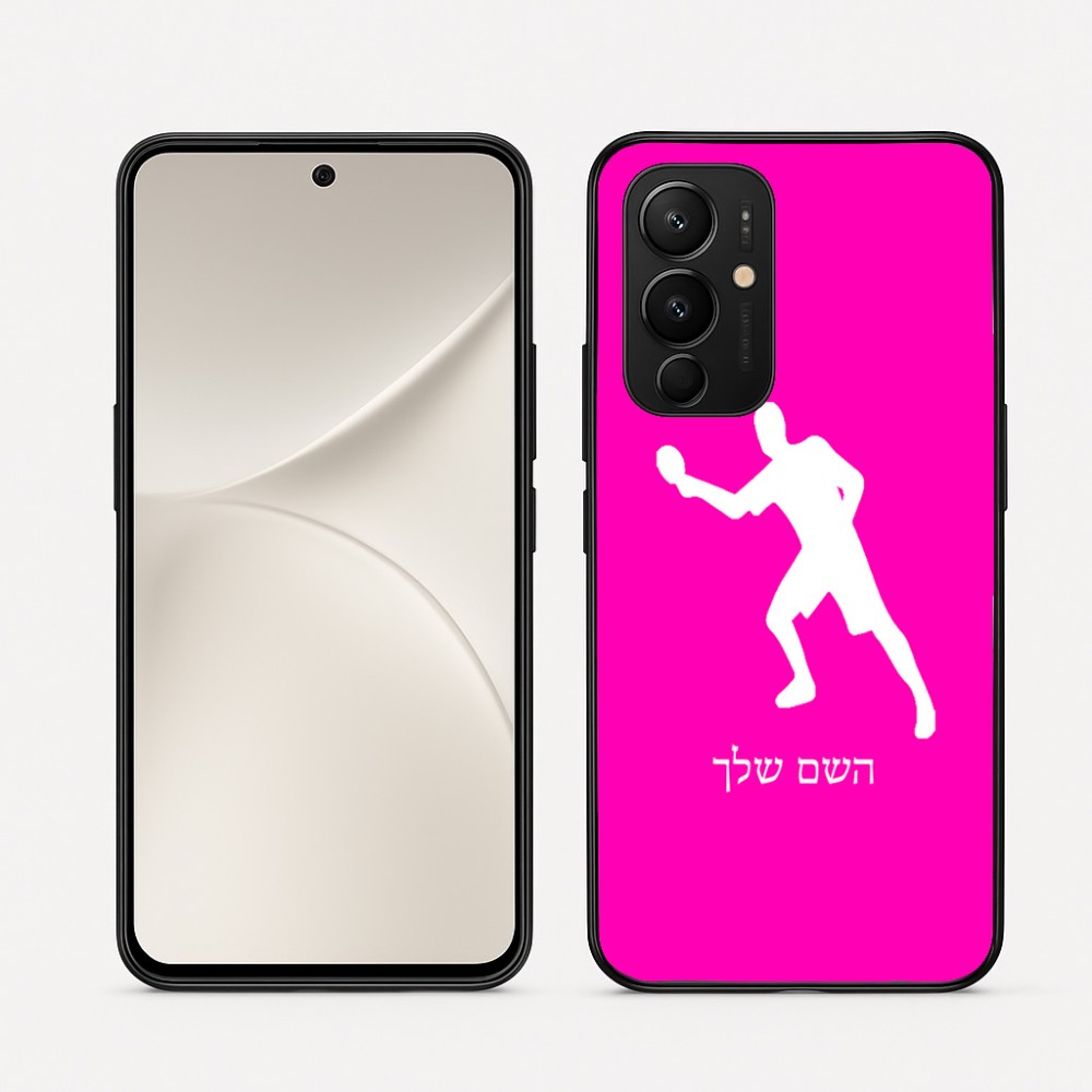 כיסוי בעיצוב אישי עם השם שלך לדגם - Realme 16 Pro 5G בעיצוב שחקן פינג פונג