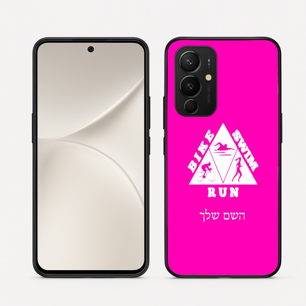 כיסוי בעיצוב אישי עם השם שלך לדגם - Realme 16 Pro 5G בעיצוב טריאתלון