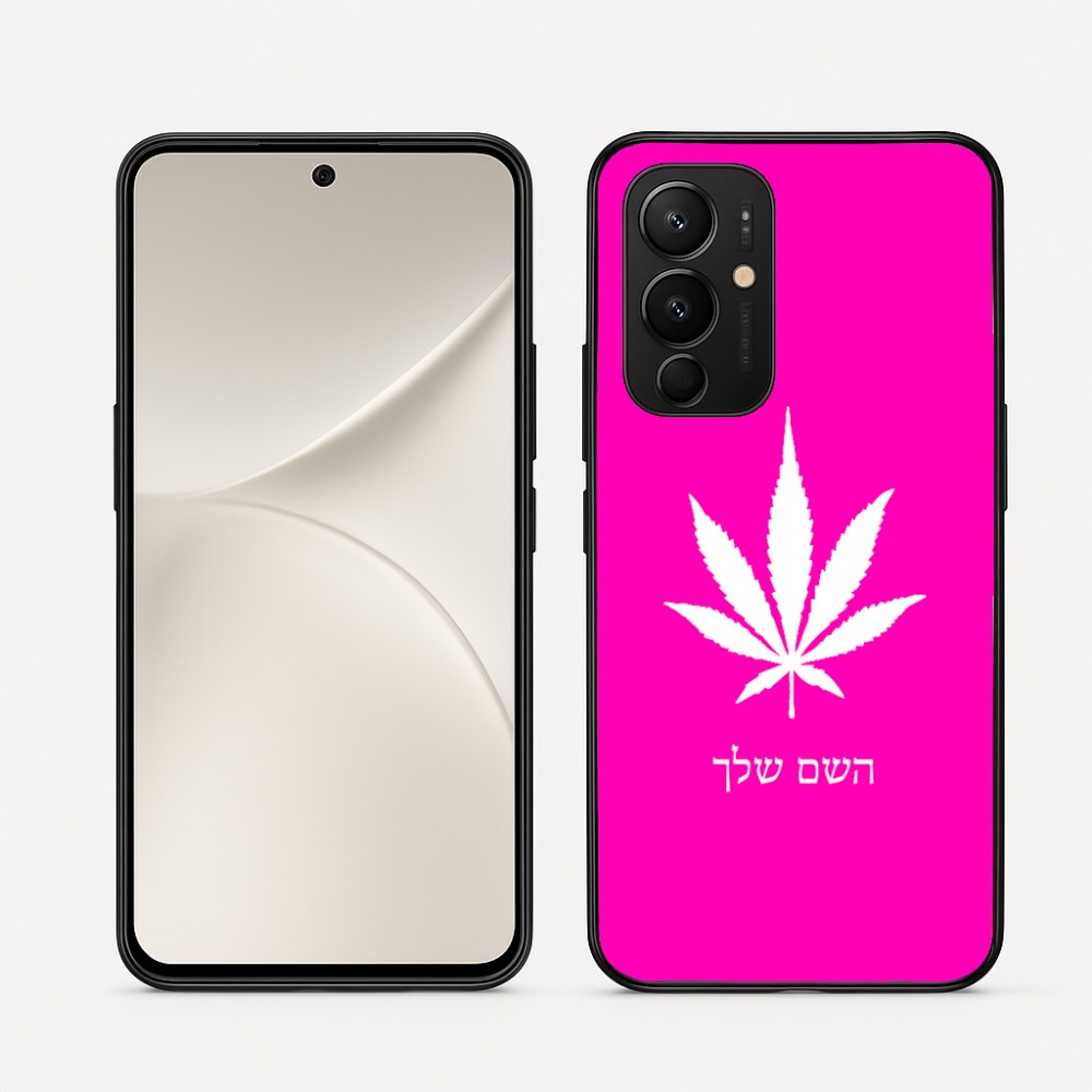 כיסוי בעיצוב אישי עם השם שלך לדגם - Realme 16 Pro 5G בעיצוב עלה מריחואנה - גראס