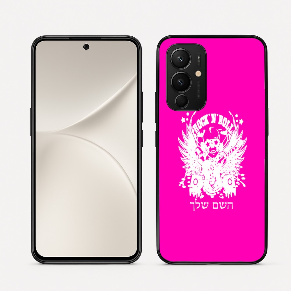 כיסוי בעיצוב אישי עם השם שלך לדגם - Realme 16 Pro 5G בעיצוב רוקנרול