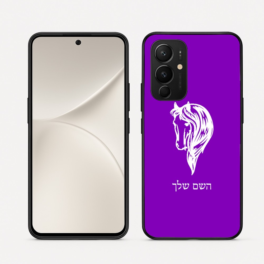 כיסוי בעיצוב אישי עם השם שלך לדגם - Realme 16 Pro 5G בעיצוב ראש סוס