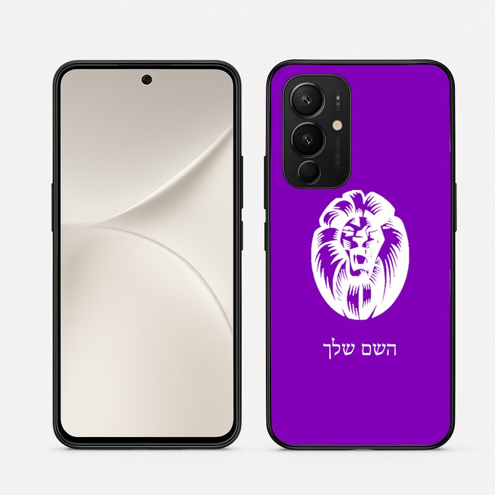 כיסוי בעיצוב אישי עם השם שלך לדגם - Realme 16 Pro 5G בעיצוב פני אריה