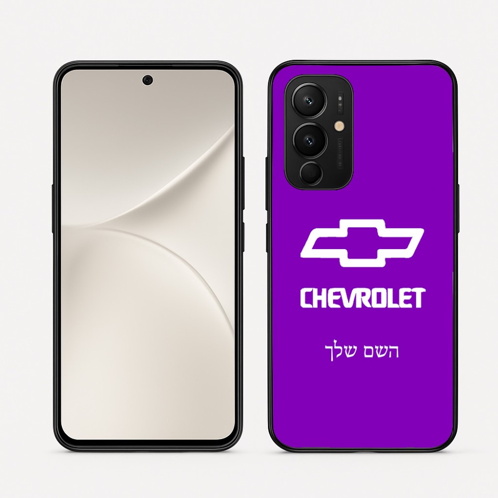 כיסוי בעיצוב אישי עם השם שלך לדגם - Realme 16 Pro 5G בעיצוב שברולט