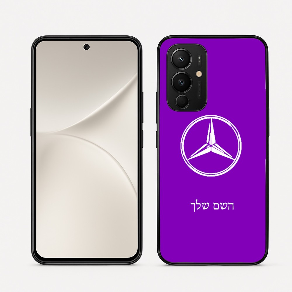 כיסוי בעיצוב אישי עם השם שלך לדגם - Realme 16 Pro 5G בעיצוב מרצדס-בנץ