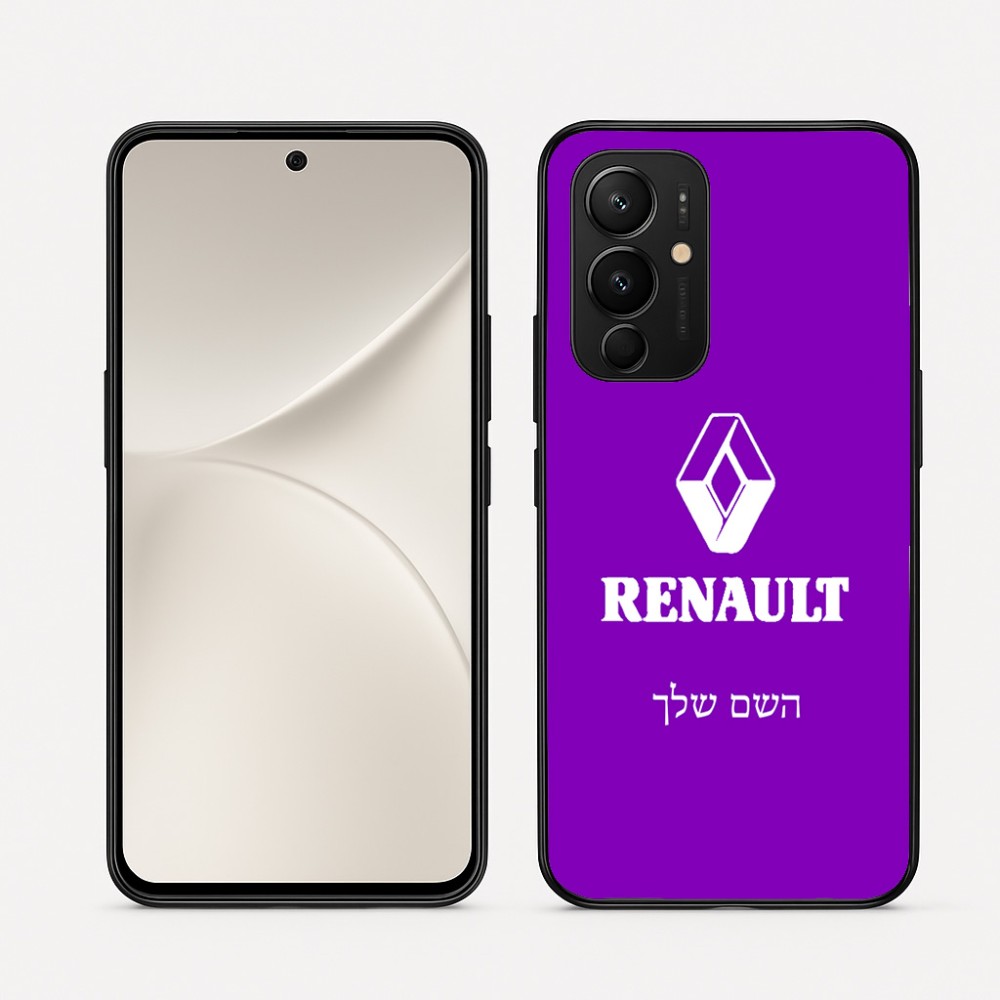 כיסוי בעיצוב אישי עם השם שלך לדגם - Realme 16 Pro 5G בעיצוב רנו