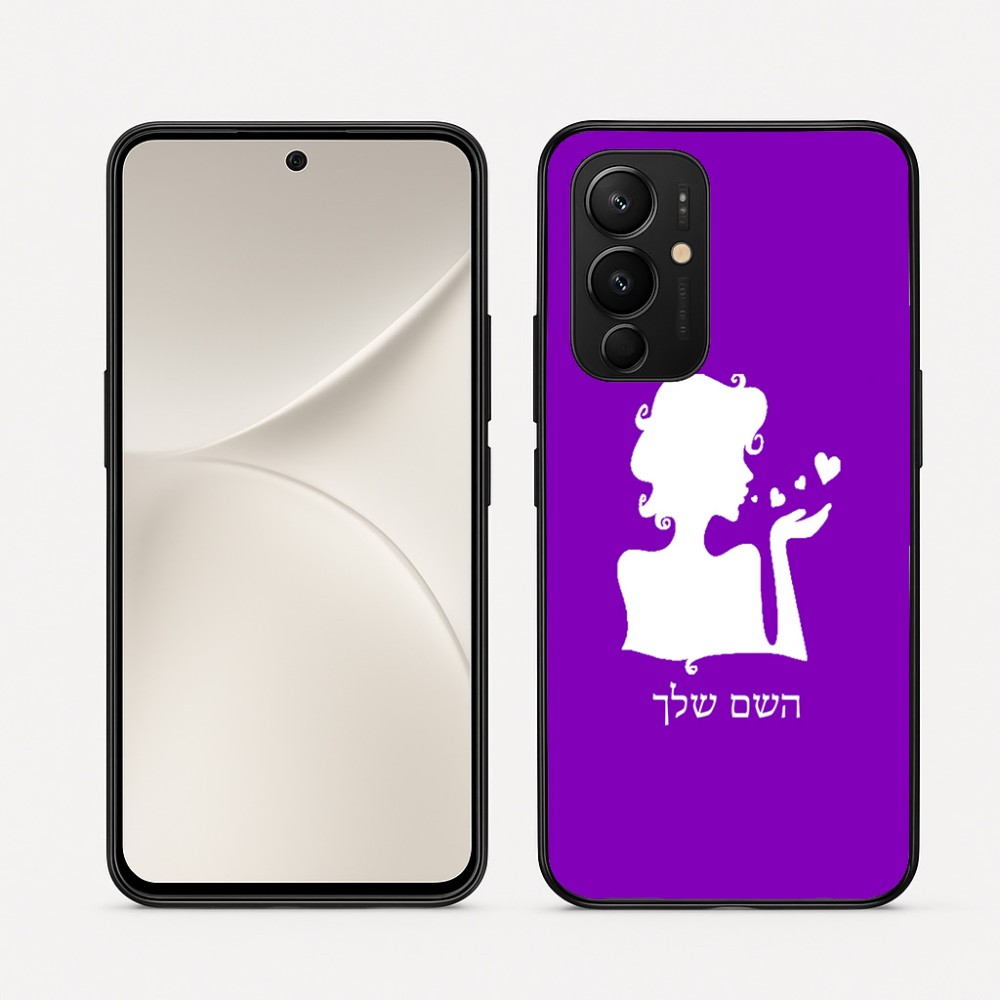 כיסוי בעיצוב אישי עם השם שלך לדגם - Realme 16 Pro 5G בעיצוב אהבת נשים